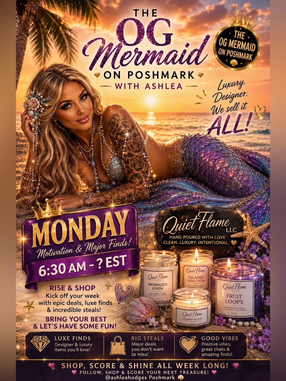 🧜♀️🌊 OG MERMAID 🧜🏼♀️ SOLO FLYER - Picture 4 of 10